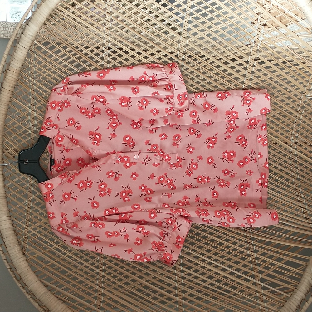 Ann Taylor floral blouse